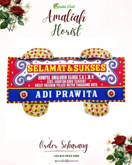 Papan Bunga Ucapan Selamat Pidekso